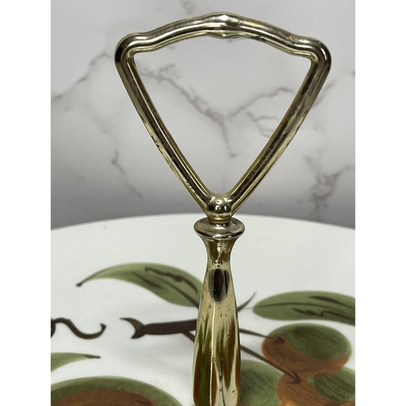 Vintage Mid Century Stangl Orchard Song 10" Tidbit Plate - Picture 5 of 9